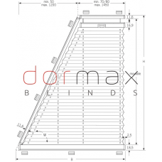Plisētās žalūzijas trapeces formā – sistēma Cosiflor VS 8 Plisētās žalūzijas trapeces formā – sistēma Cosiflor VS 8