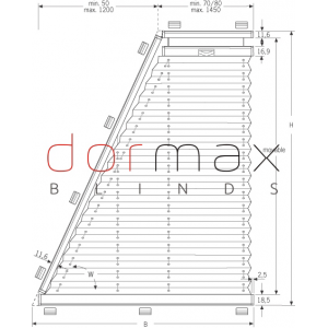 Plisētās žalūzijas trapeces formā – sistēma Cosiflor VS 8